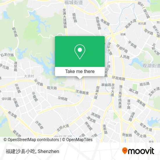 福建沙县小吃 map