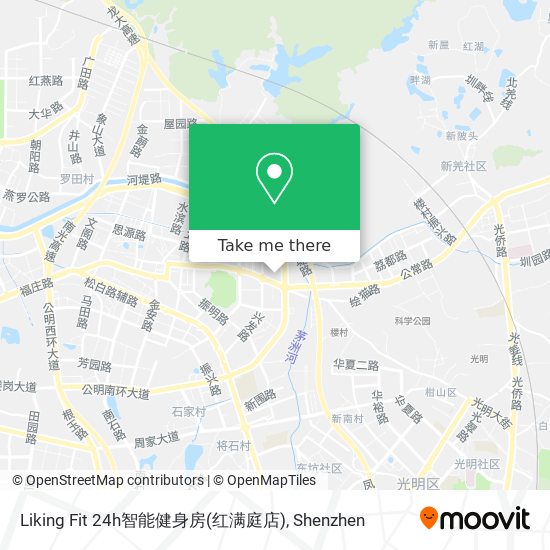 Liking Fit 24h智能健身房(红满庭店) map