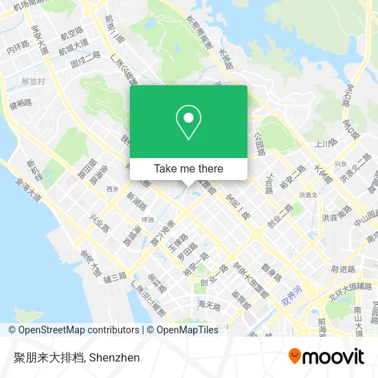 聚朋来大排档 map