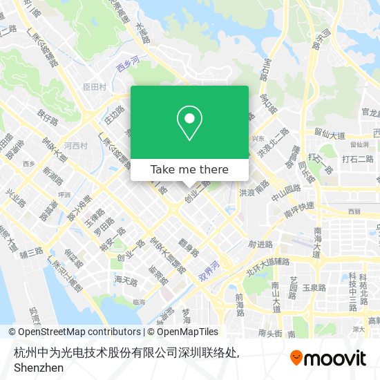 杭州中为光电技术股份有限公司深圳联络处 map