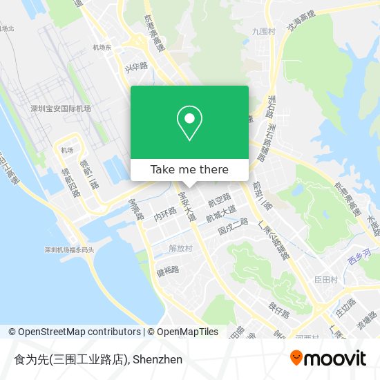 食为先(三围工业路店) map