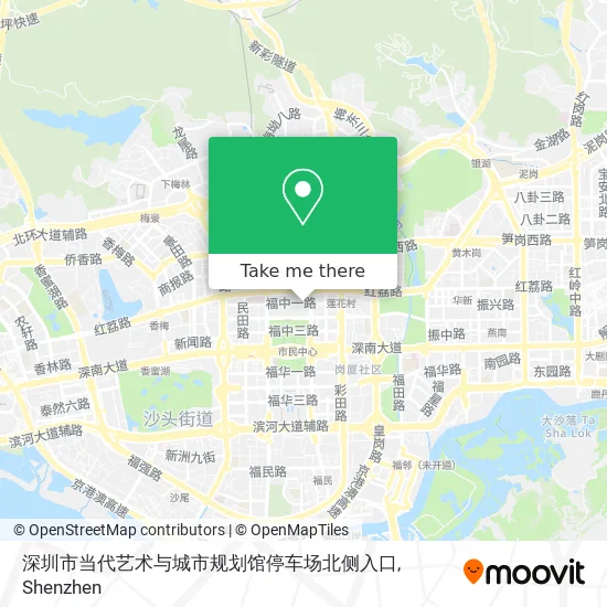 深圳市当代艺术与城市规划馆停车场北侧入口 map