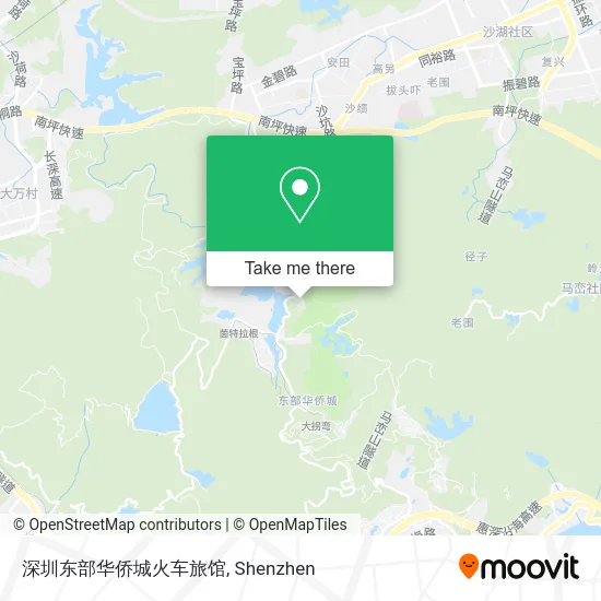 深圳东部华侨城火车旅馆 map