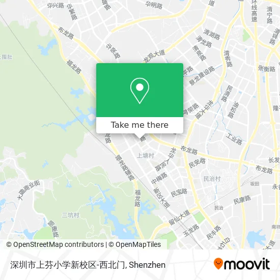 深圳市上芬小学新校区-西北门 map
