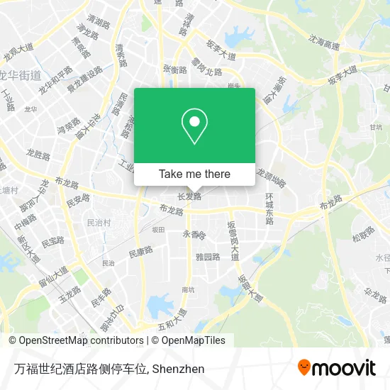 万福世纪酒店路侧停车位 map