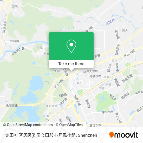 龙田社区居民委员会田段心居民小组 map