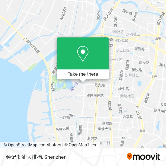 钟记潮汕大排档 map