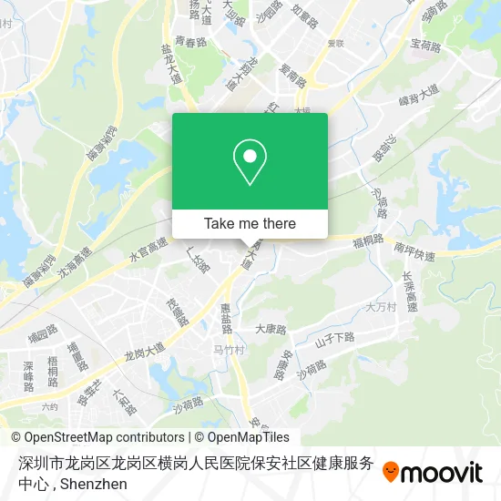 深圳市龙岗区龙岗区横岗人民医院保安社区健康服务中心 map