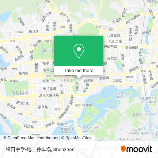 福田中学-地上停车场 map