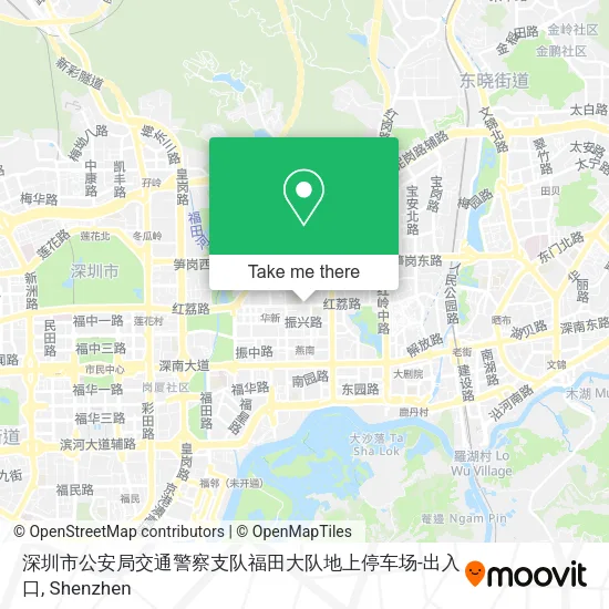 深圳市公安局交通警察支队福田大队地上停车场-出入口 map