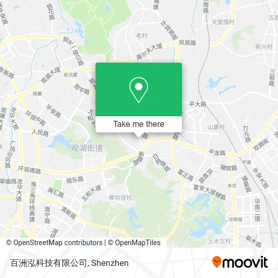 百洲泓科技有限公司 map