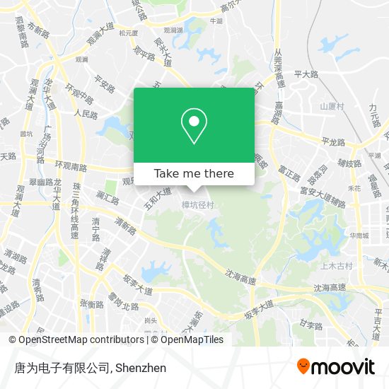唐为电子有限公司 map