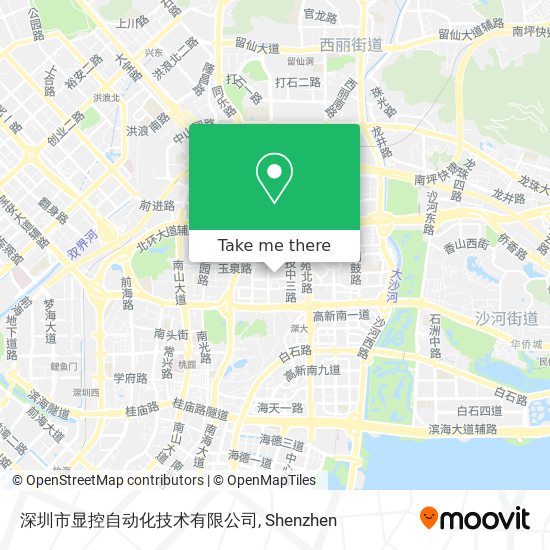 深圳市显控自动化技术有限公司 map