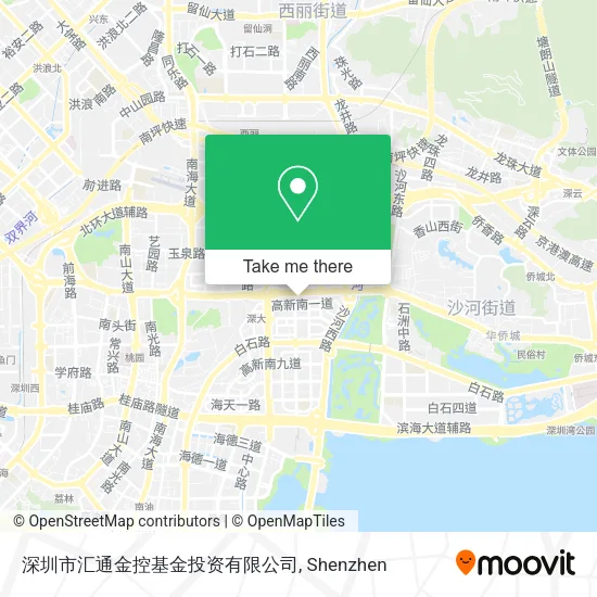 深圳市汇通金控基金投资有限公司 map