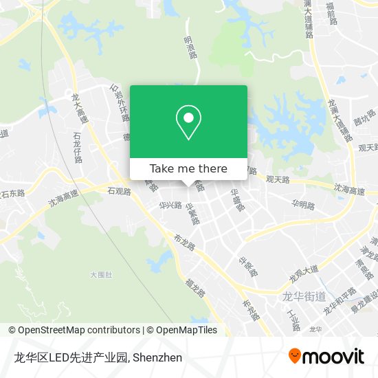 龙华区LED先进产业园 map