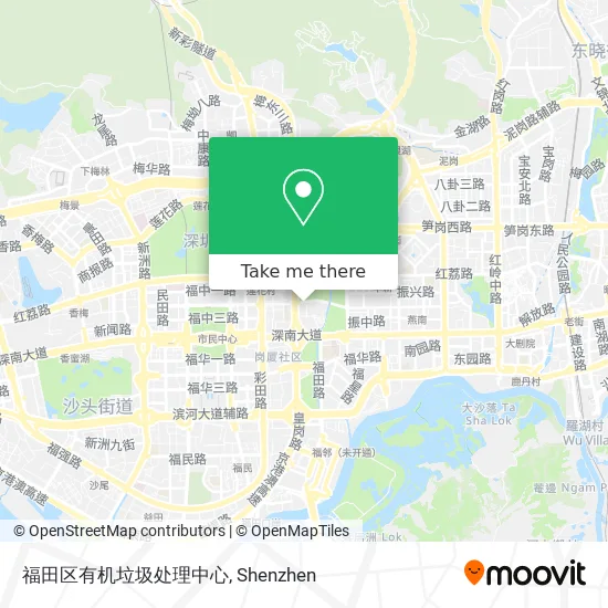 福田区有机垃圾处理中心 map