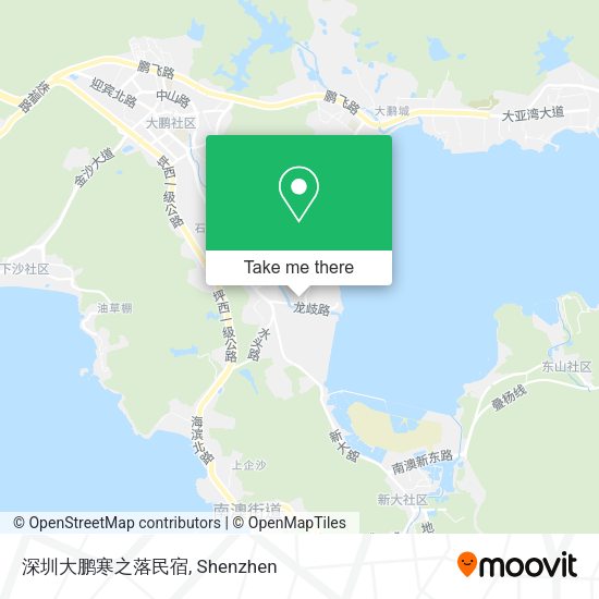 深圳大鹏寒之落民宿 map