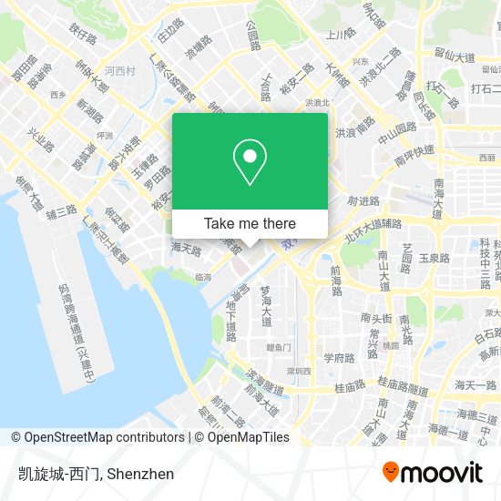 凯旋城-西门 map