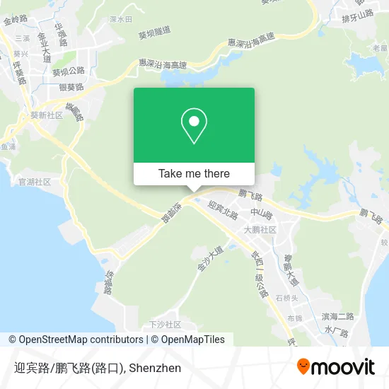 迎宾路/鹏飞路(路口) map