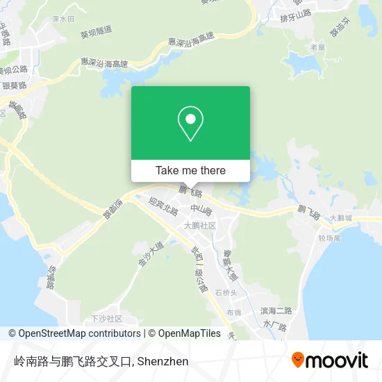 岭南路与鹏飞路交叉口 map
