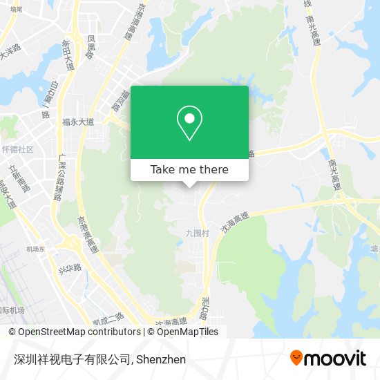 深圳祥视电子有限公司 map