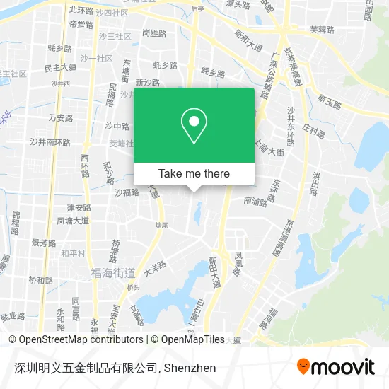 深圳明义五金制品有限公司 map