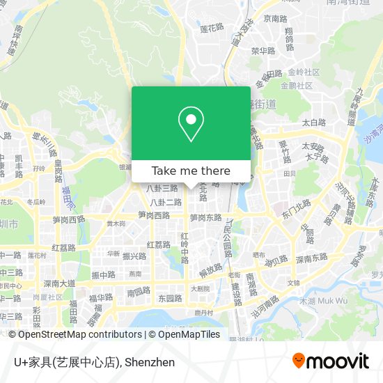 U+家具(艺展中心店) map