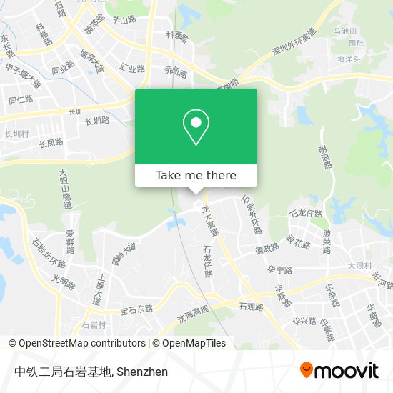 中铁二局石岩基地 map