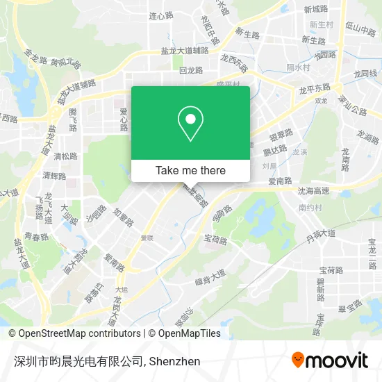 深圳市昀晨光电有限公司 map