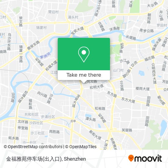 金福雅苑停车场(出入口) map