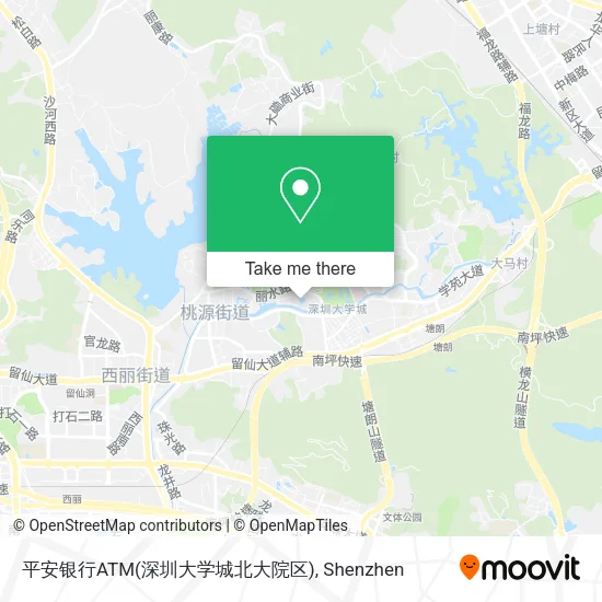 平安银行ATM(深圳大学城北大院区) map