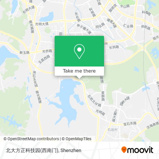 北大方正科技园(西南门) map