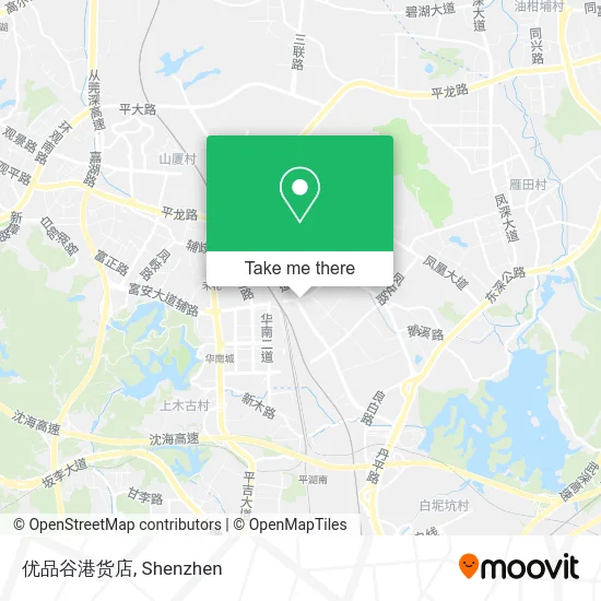 优品谷港货店 map
