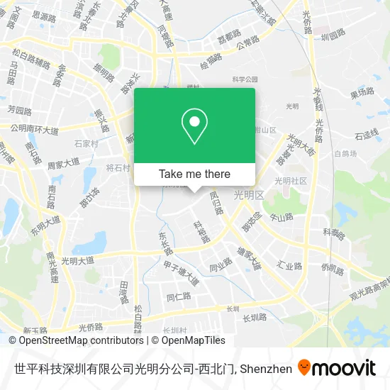 世平科技深圳有限公司光明分公司-西北门 map