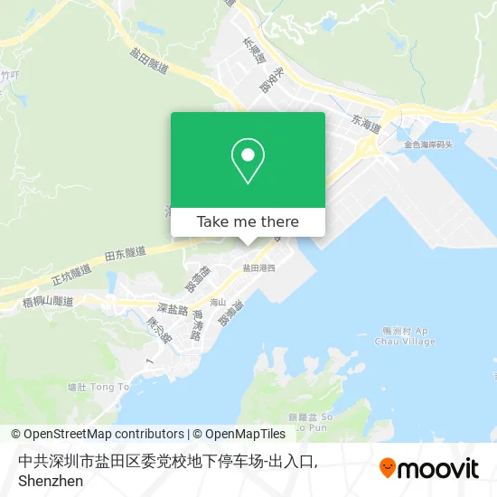 中共深圳市盐田区委党校地下停车场-出入口 map
