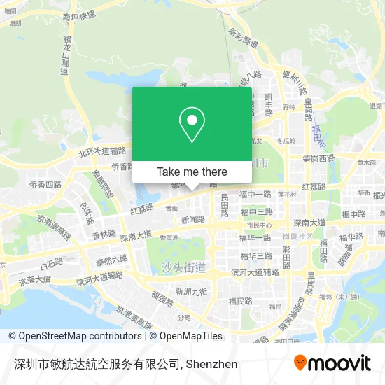 深圳市敏航达航空服务有限公司 map