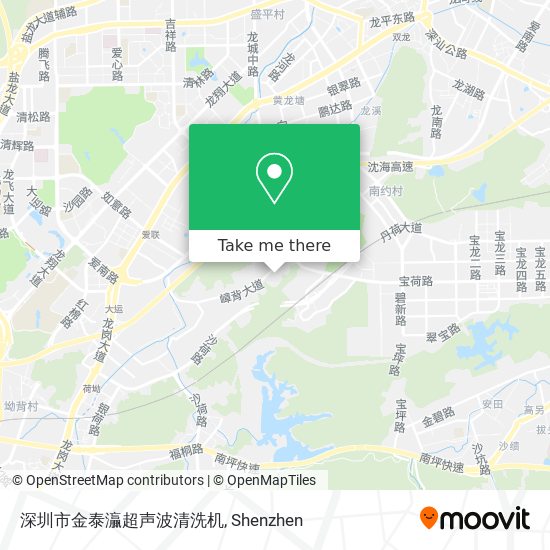 深圳市金泰灜超声波清洗机 map