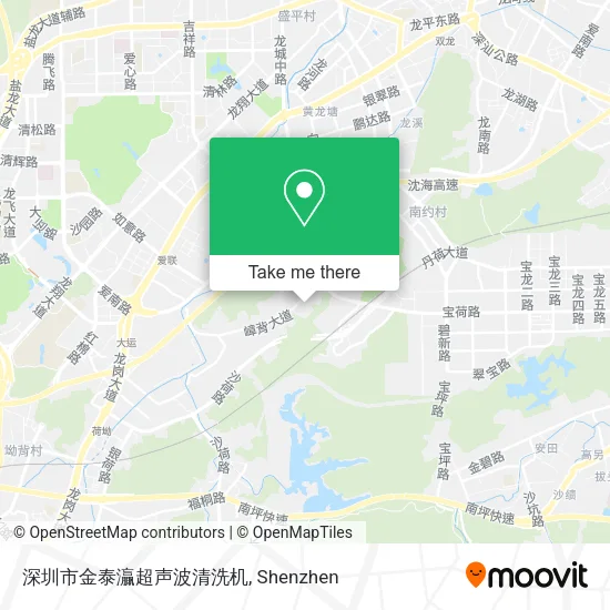 深圳市金泰灜超声波清洗机 map