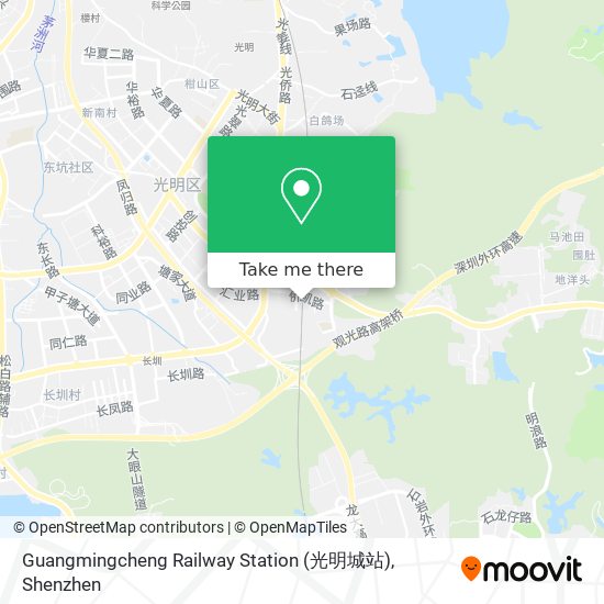 Guangmingcheng Railway Station (光明城站) map
