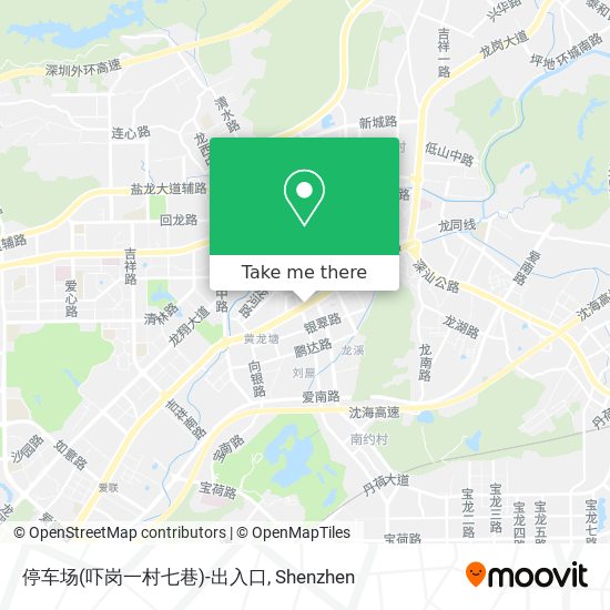 停车场(吓岗一村七巷)-出入口 map