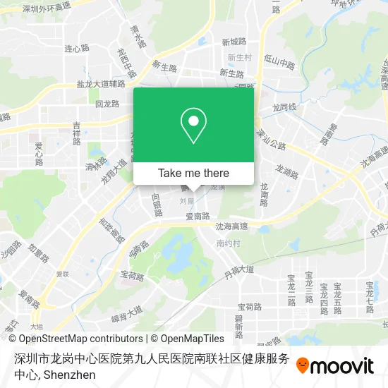 深圳市龙岗中心医院第九人民医院南联社区健康服务中心 map