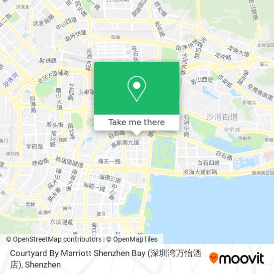 Courtyard By Marriott Shenzhen Bay (深圳湾万怡酒店) map