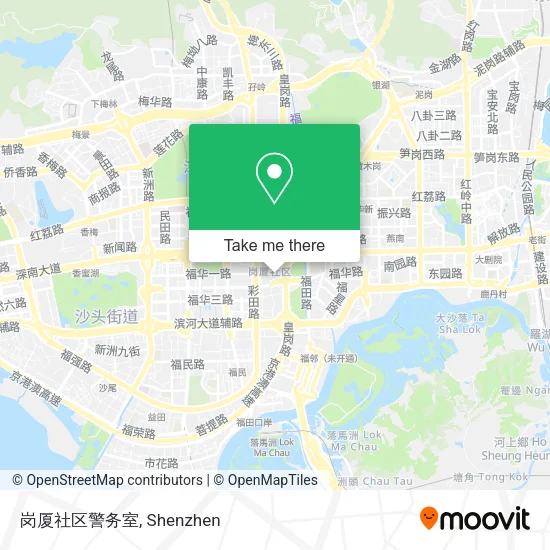岗厦社区警务室 map