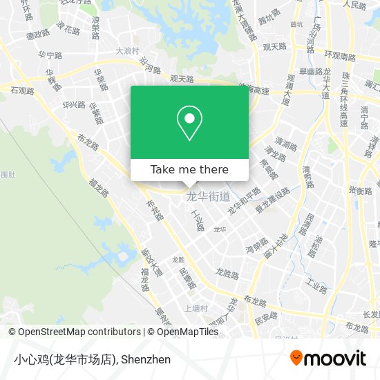 小心鸡(龙华市场店) map