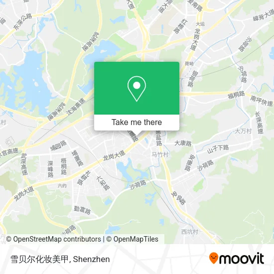 雪贝尔化妆美甲 map