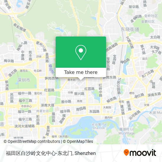 福田区白沙岭文化中心-东北门 map
