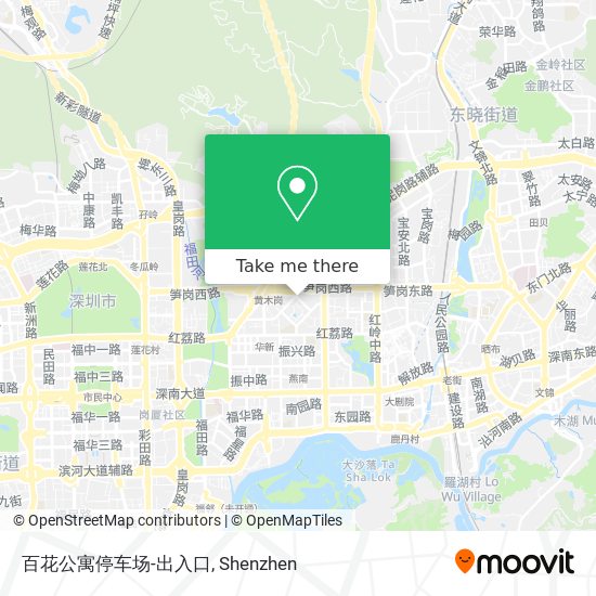 百花公寓停车场-出入口 map