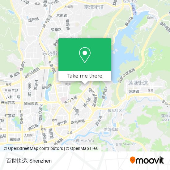 百世快递 map