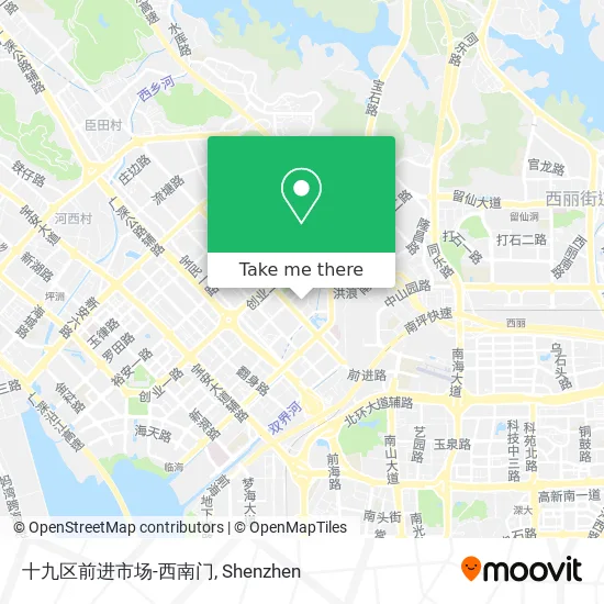 十九区前进市场-西南门 map