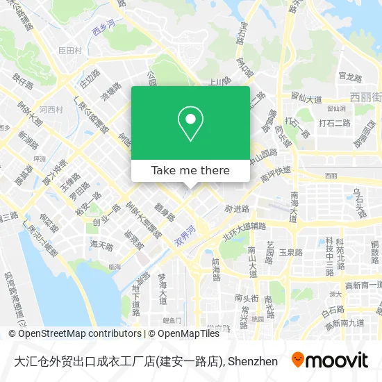 大汇仓外贸出口成衣工厂店(建安一路店) map